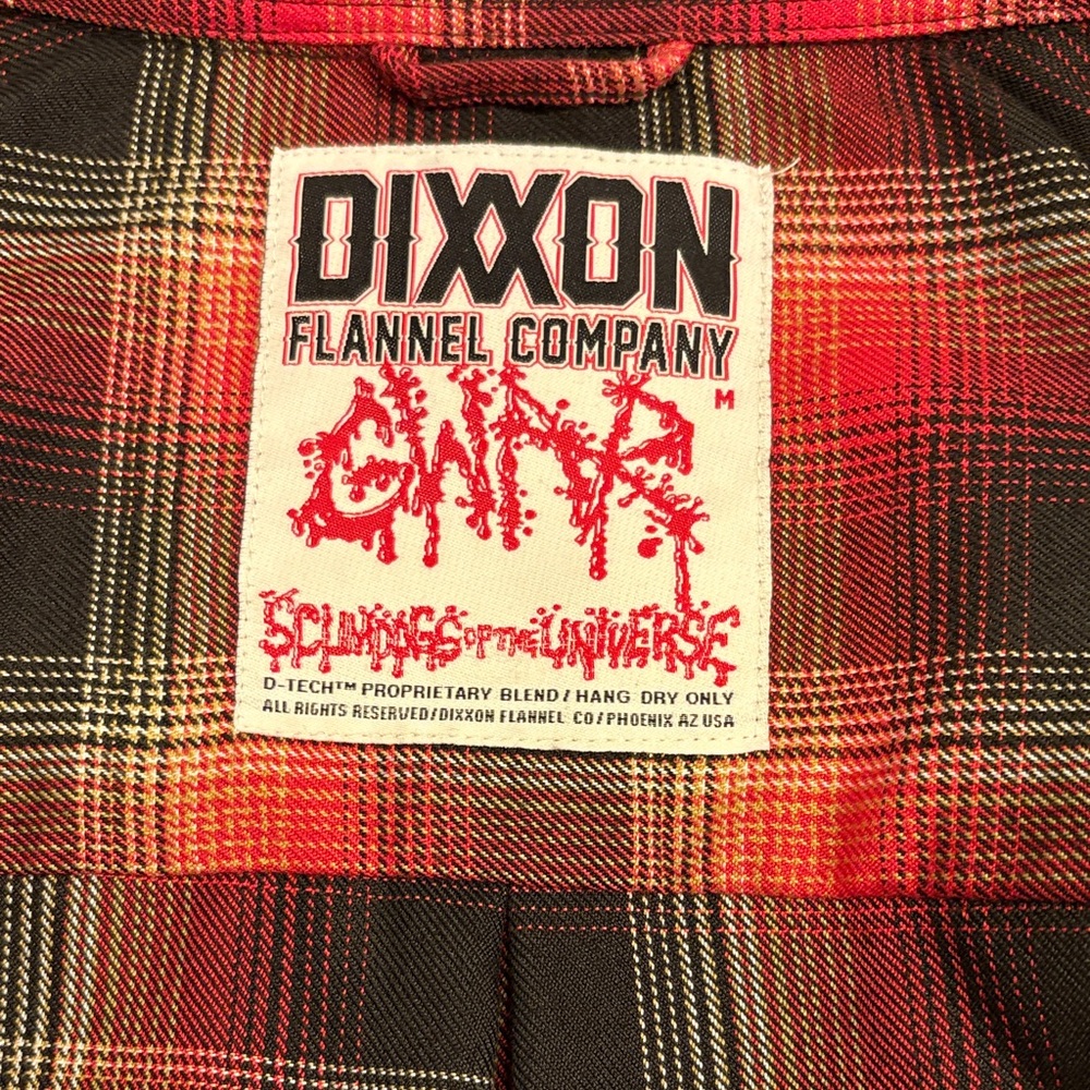 DIXXON Red and Black Plaid Flannel